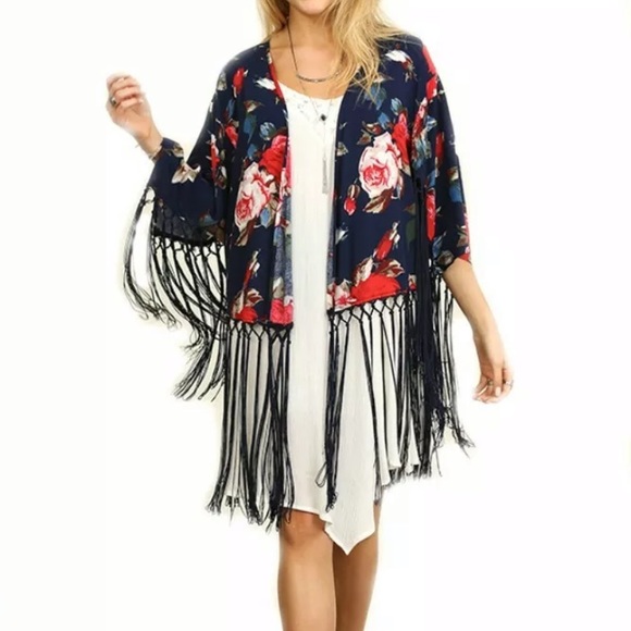 Umgee Sweaters - UMGEE floral kimono